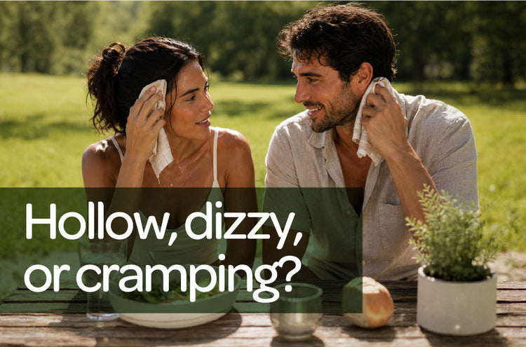 Hollow, dizzy, and cramping?