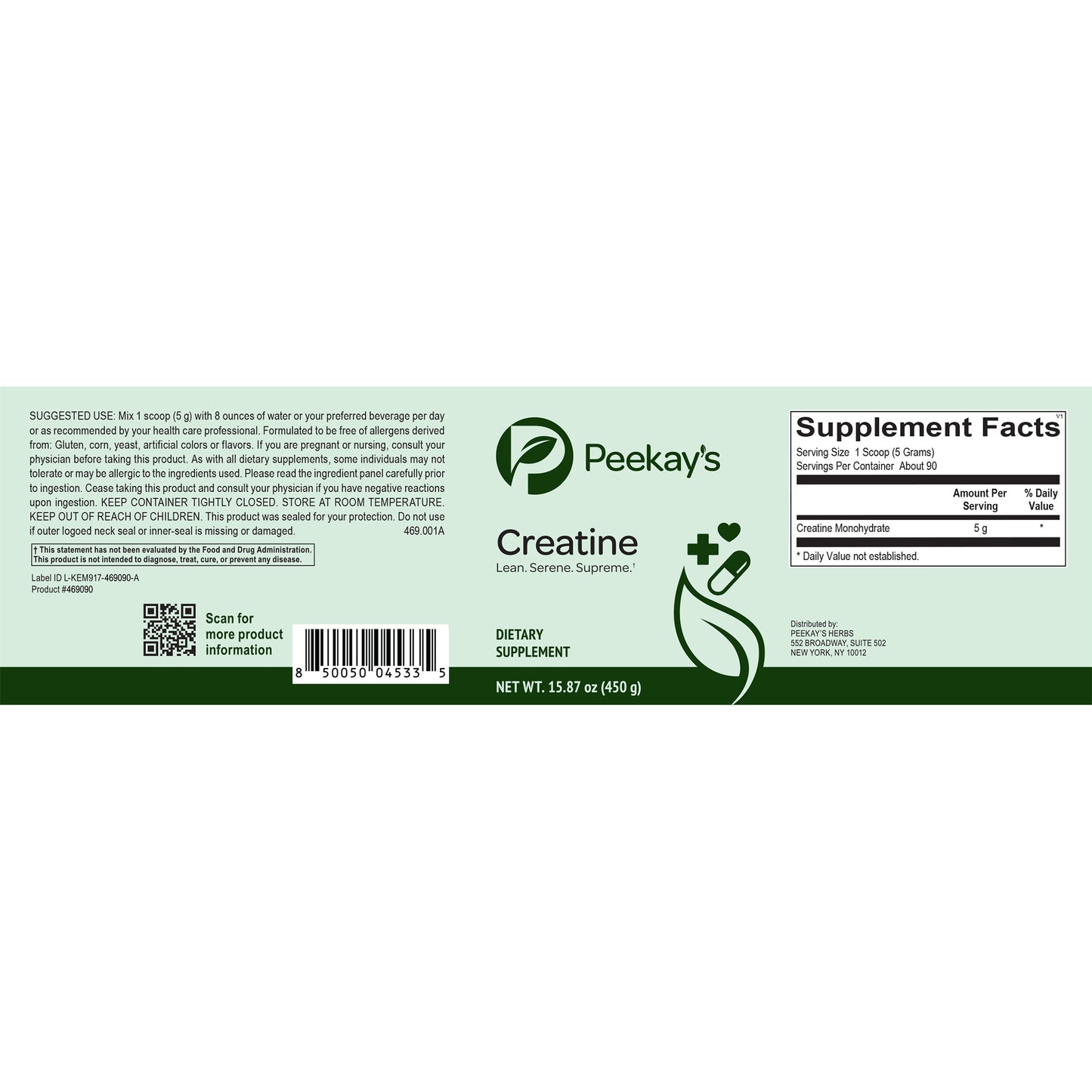 Creatine: Lean, Serene & Supreme